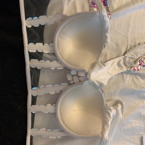 FashionNova Halter Top Bustier with stones in L - Picture 8 of 9